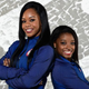 Gymnasts Gabby Douglas and Simone Biles pose for a portrait during the U.S. Olympic Committee Rio de Janeiro Olympics shoot in Los Angeles on Nov. 20, 2015.
Harry How/Getty Images